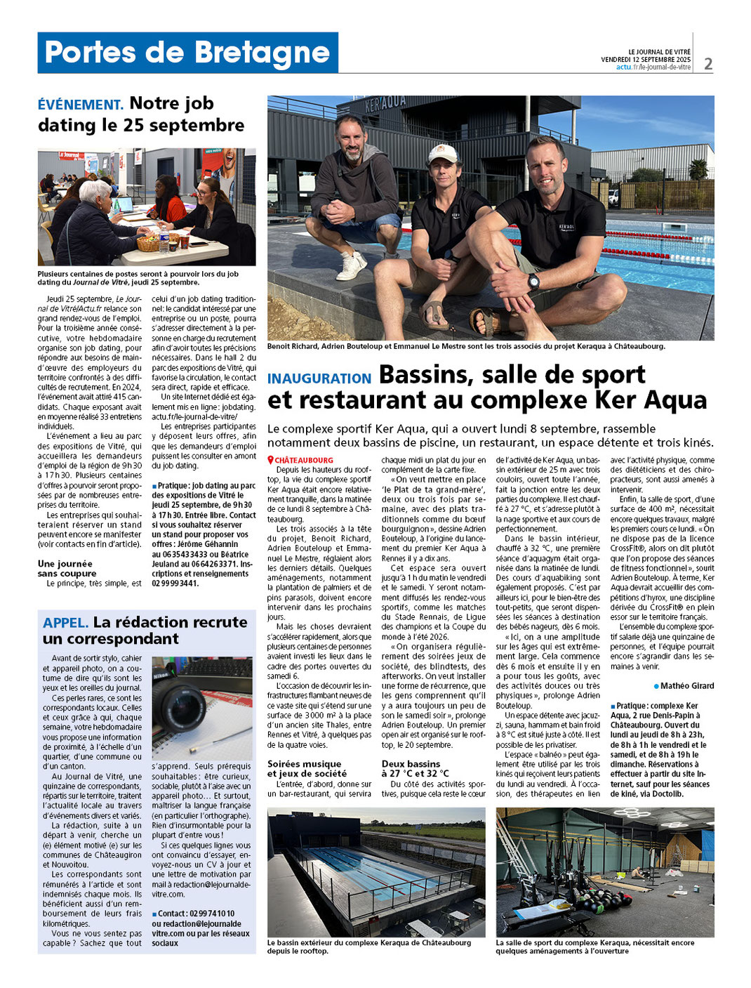 keraqua, rennes, sel, piscine, location