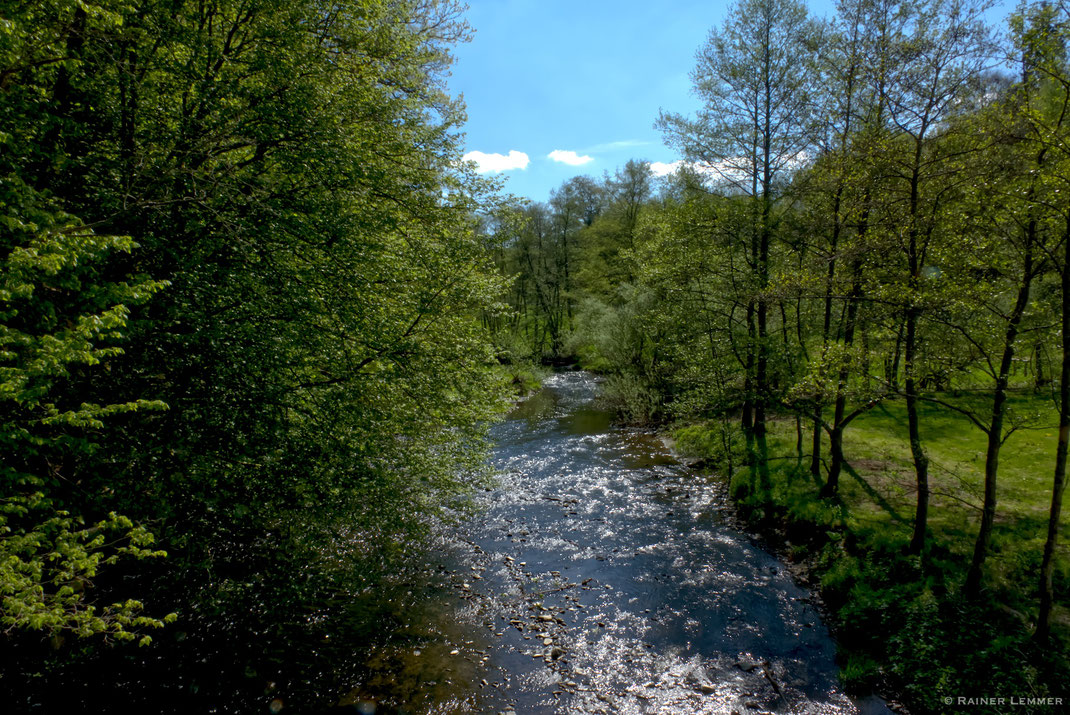 Blick vom Wilhelmsteg bei Heuzert