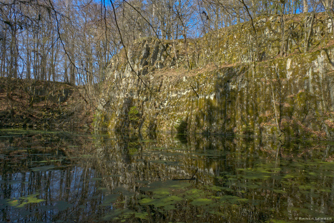 Blauer See, ehemaliger Basalt Steinbruch