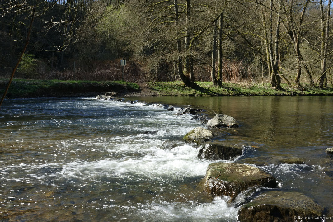 "Steinsel" am Naturpfad Weltende