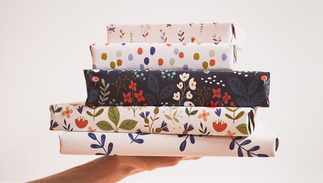 Geschenkpapier von Lotta Langrock Stapel