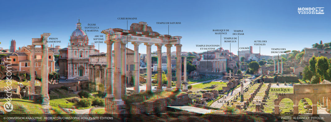 Conversion en anaglyphe 3D : Forum Romain