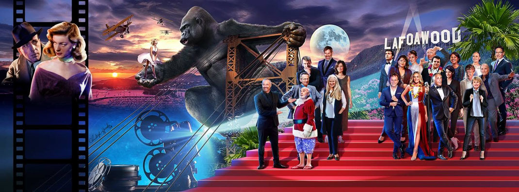 Fresque monumentale, cinéma de La Foa en Nouvelle-Calédonie