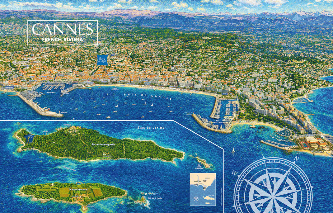 Panorama géant d'une ville