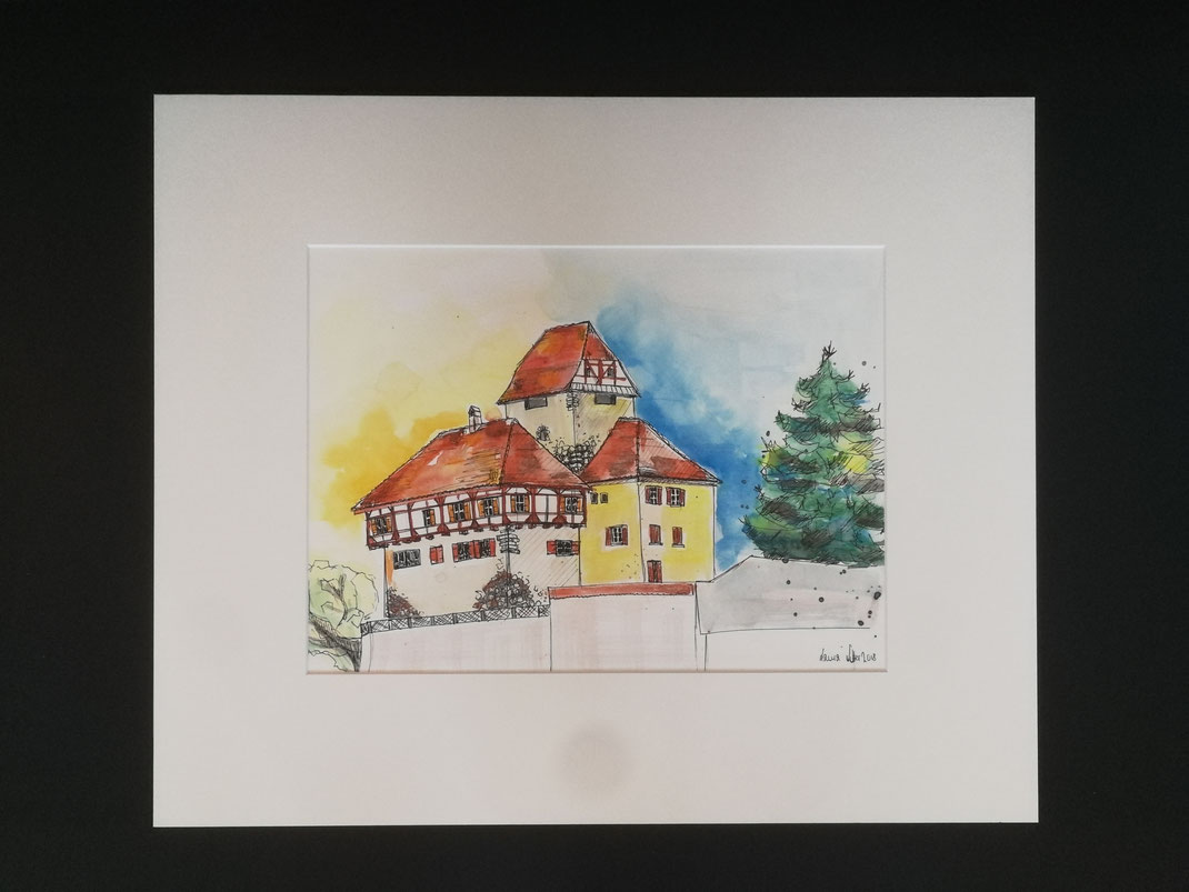 Schloss Frauenfeld CHF 550.- (Format 58 x 48 cm)