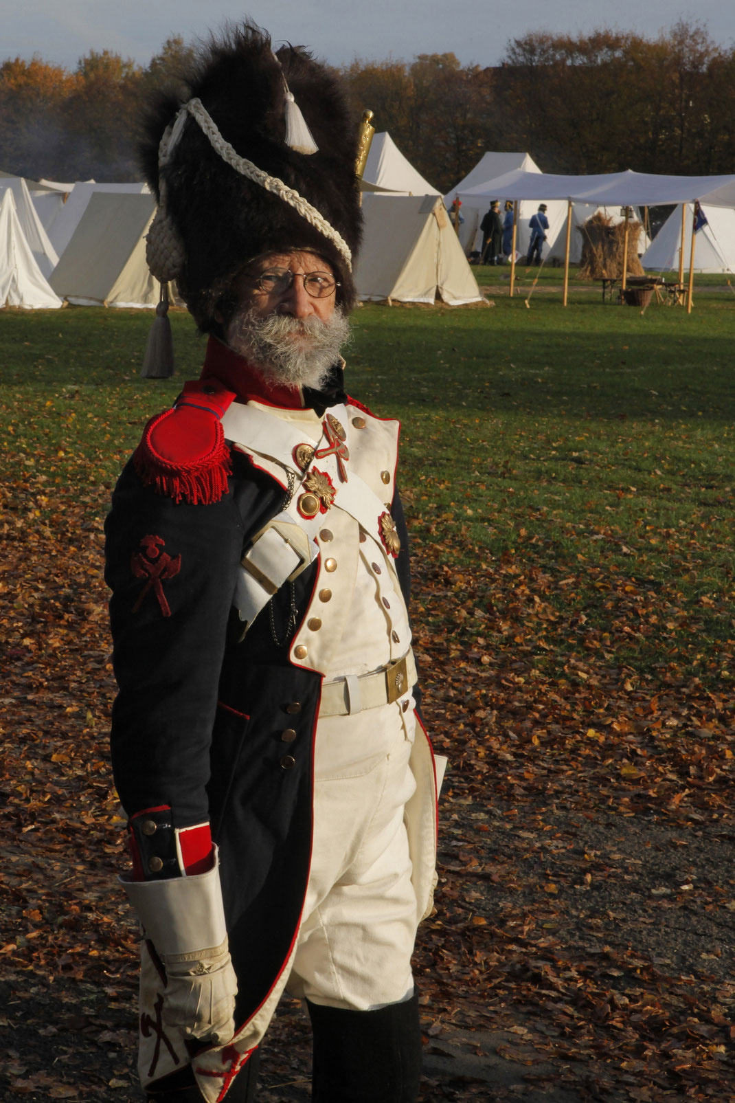 Sappeur Infanterist franz, französicher Eichstätter Fotoclub Leipzig 2013 Infanterie Montur Völkerschlacht 1813 
