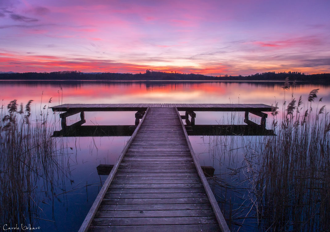 Pfäffikersee, Sonnenuntergang, Abendrot, Abendstimmung am See