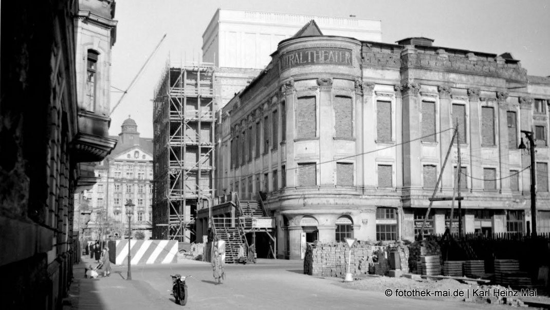Umbau des Centraltheaters zum Schauspielhaus in der Gottschedstraße Leipzigs