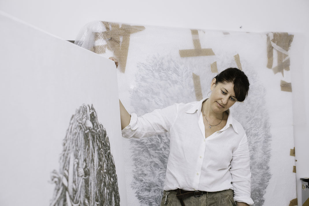 Artist studio Munich, 2014. Photo: Peter Nitsch. 