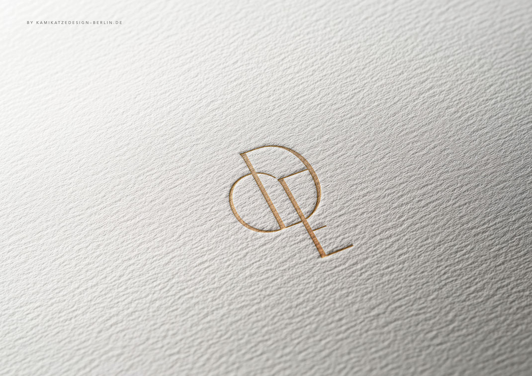 Debossed Initial Logo by Nina Fischer - Beauty Branding