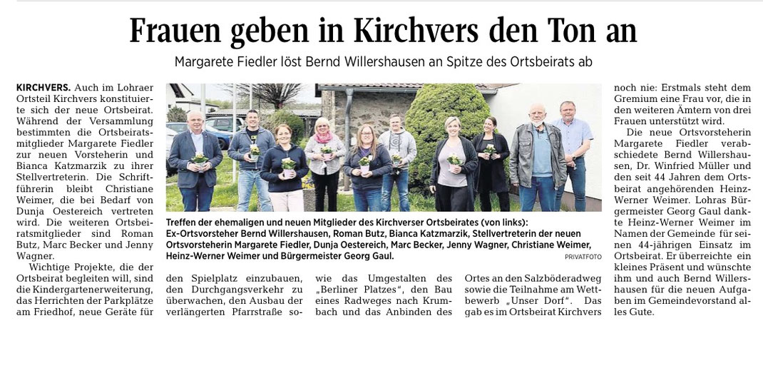 Quelle: Beitrag aus der Oberhessischen Presse