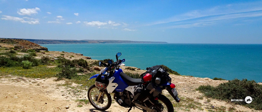 MIT dem Motorrad nach Marokko, Küstenstrasse, Essauira, Suzuki DRZ400S