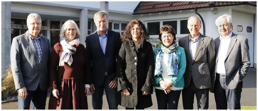 Das Hubert-Steinmann-Team von 2011 bis 2020 mit Siegfried Bühler, Gudrun Stolz, Hubert Steinmann, Astrid Funk, Ingrid Veit, Walter Knoll und Werner Gaiser (von links nach rechts)