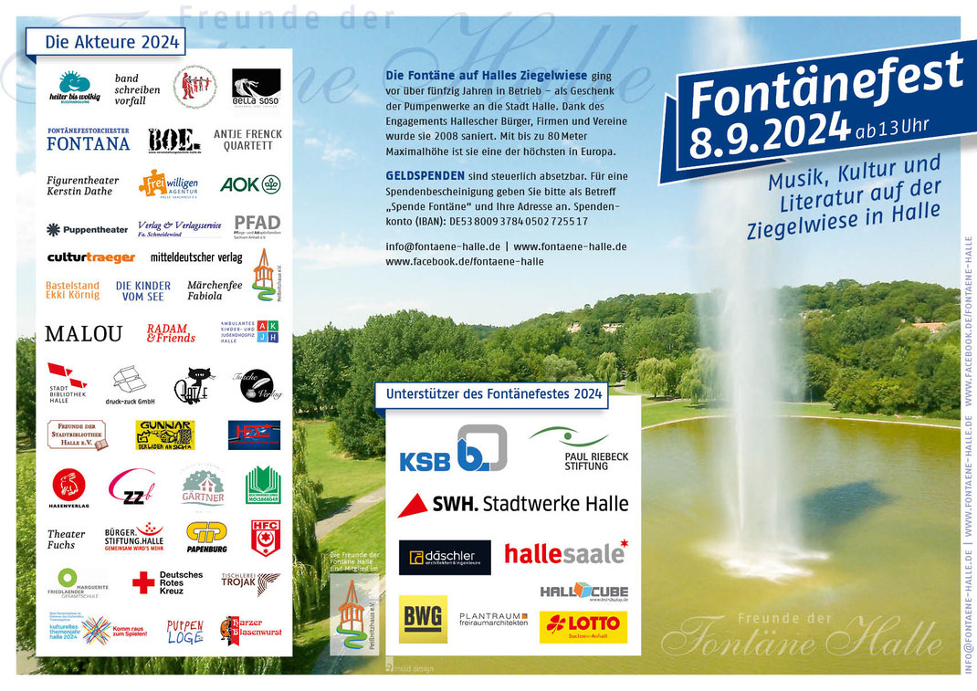 Faltblatt Fontänefest 2024 Seite 1