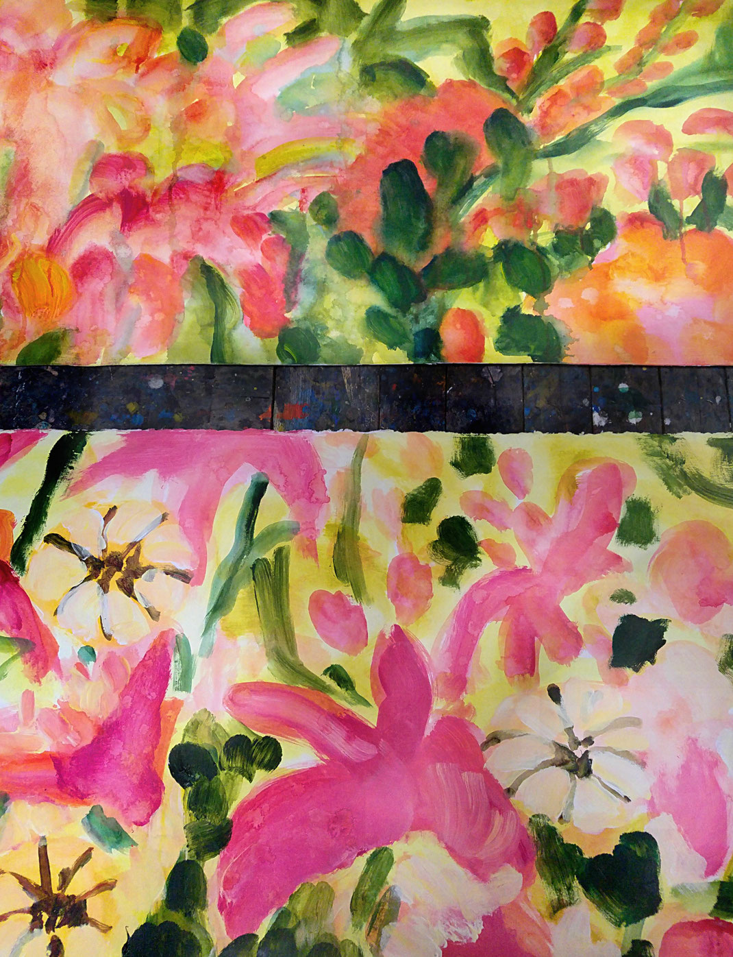 Sylvie Lander-peinture-fleurs-couleurs
