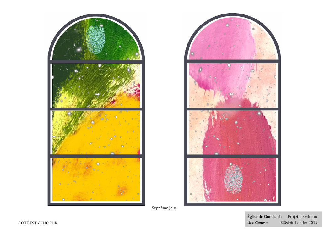 sylvie lander, vitraux, couleurs, genèse, église