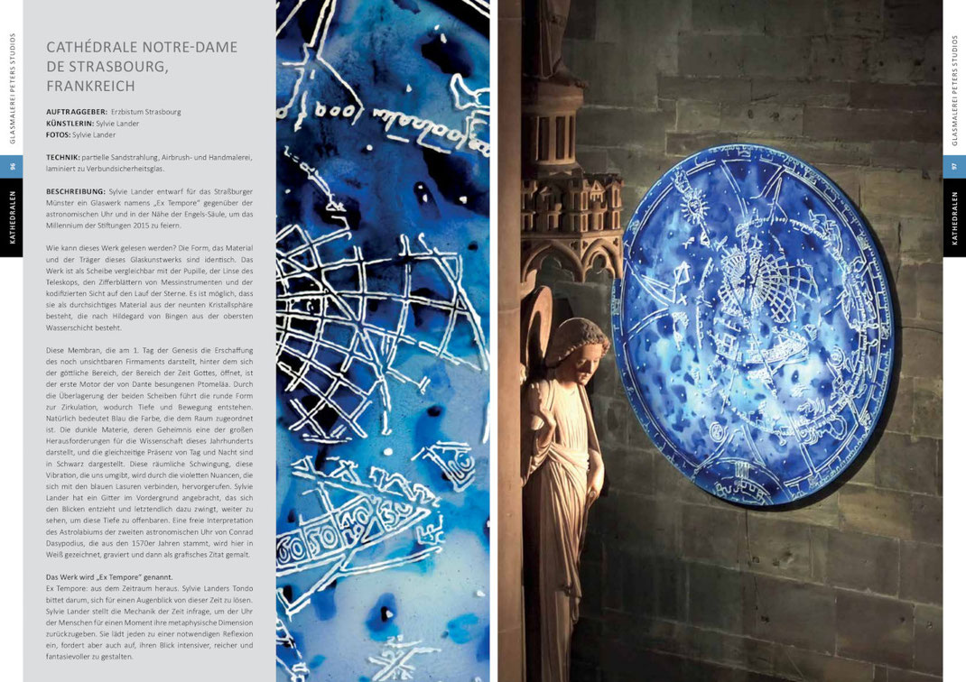 Sylvie Lander-vitrail-Glasmalerei Peters Studios-catalogue-cathédrale de Strasbourg