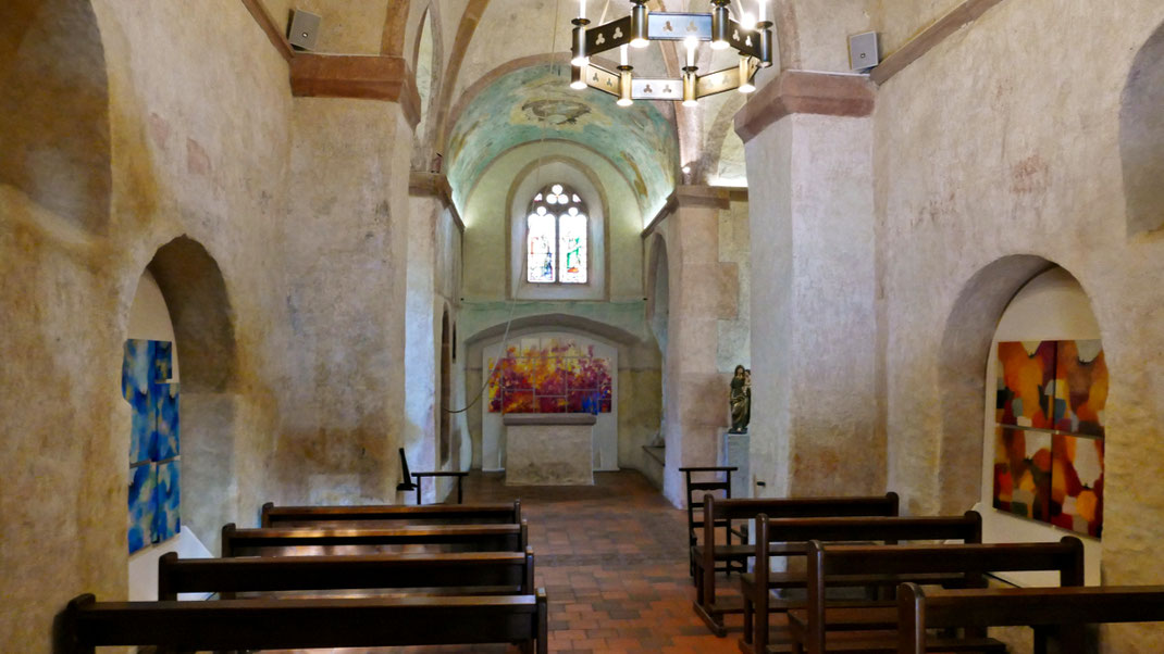 Sylvie Lander-peinture-anges-fleurs-couleurs-chapelle Sainte-Marguerite-Epfig- #SylvieLander