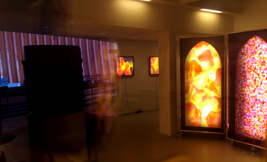 Sylvie Lander-exposition-vitraux-fleurs-jardins-couleurs #Sylvie Lander