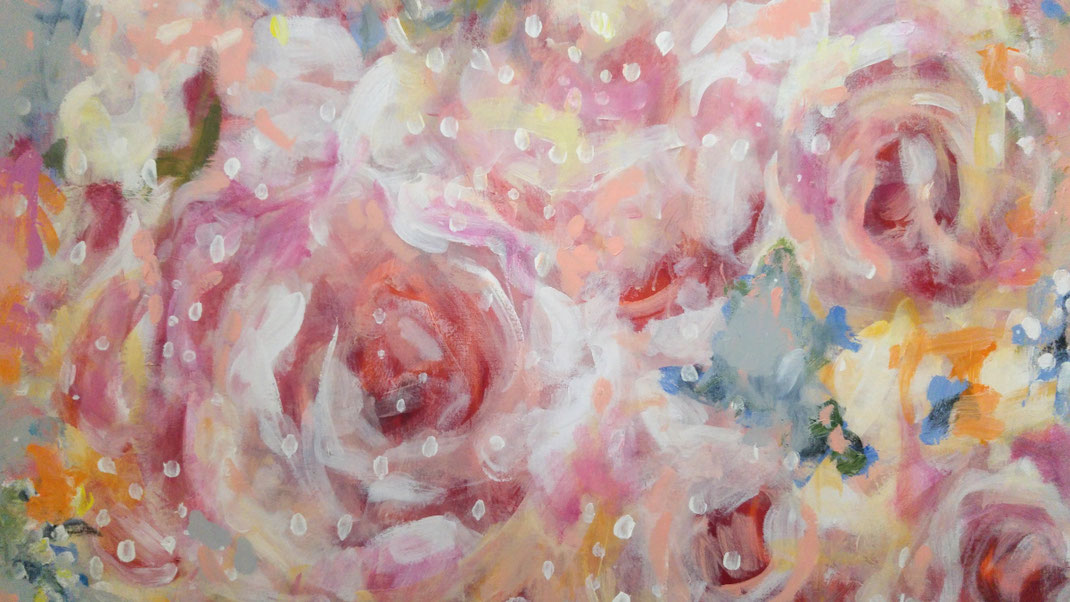 Sylvie Lander-peinture-jardin-fleurs-couleurs #sylvielander
