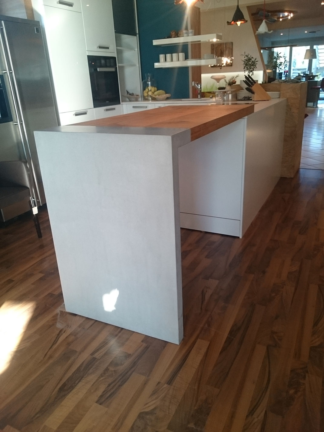 Betonküche by nonnast, designbeton, sichtestrich Kücheninsel massivholz