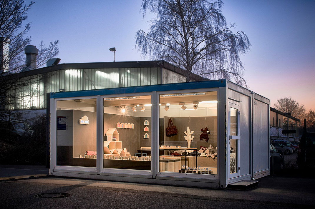 Design im Container - Pop-up-Verkauf