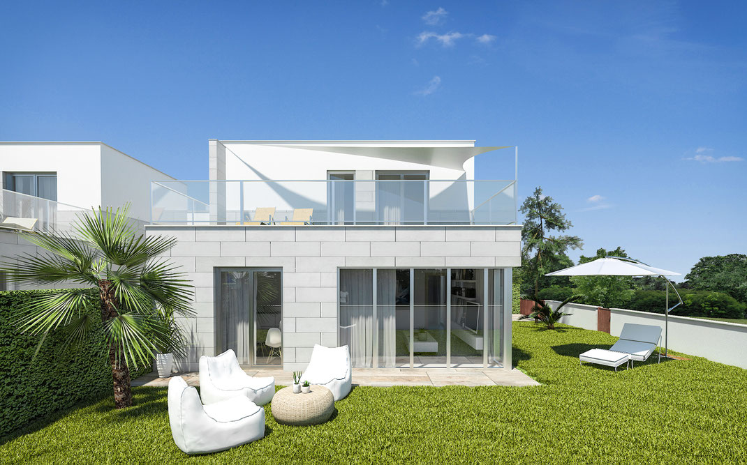 Render de arquitectura, urbanización en Murcia