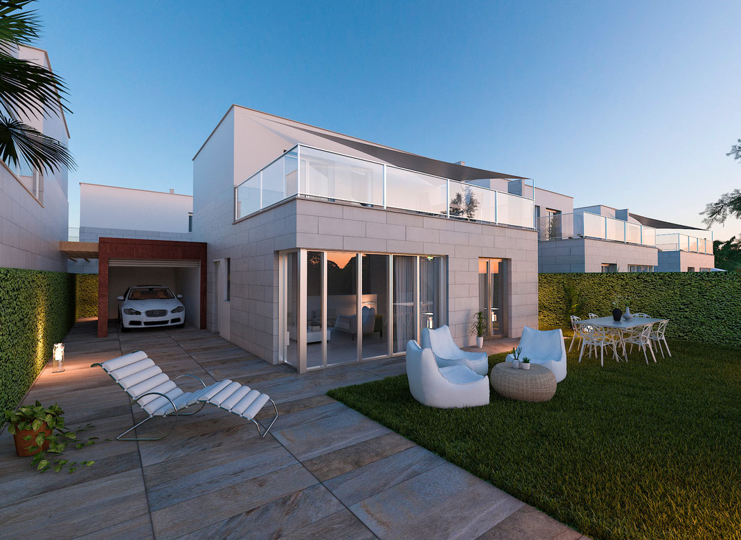 Infografía de arquitectura, urbanización en Murcia