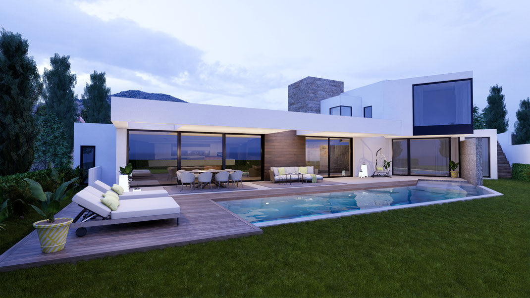 Infografía Chalet en Málaga