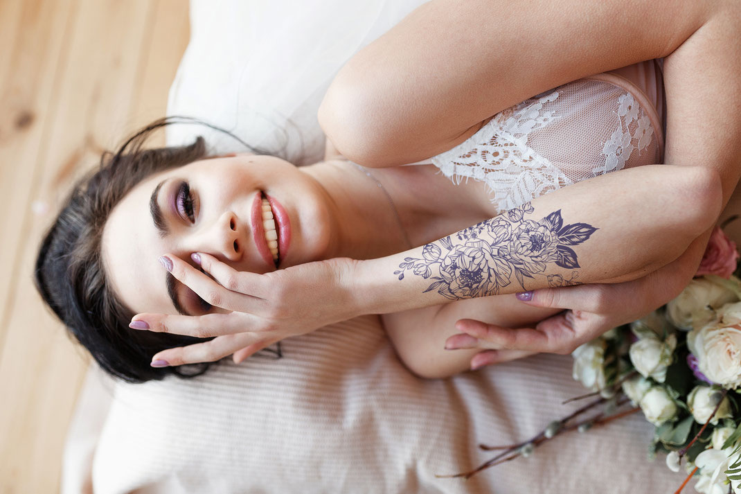 La Rose à Georgette - Tatouages éphémères pour futurs mariés - Crédit photo : La Rose à Georgette