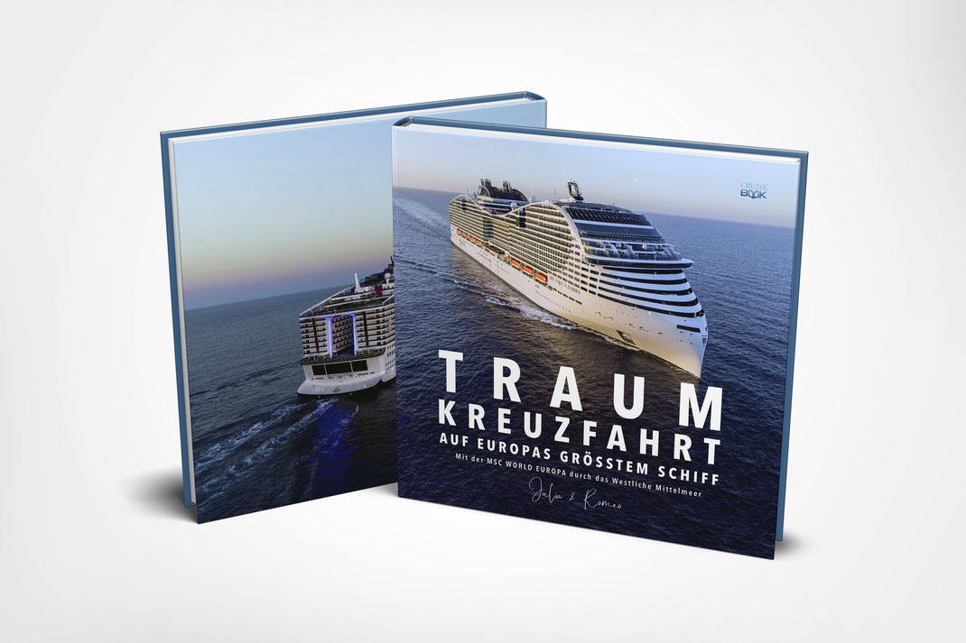 Konzept und Gestaltung des Fotobuch 'Traum-Kreuzfahrt auf europas größtem Schiff' für den Verlag CruiseBook