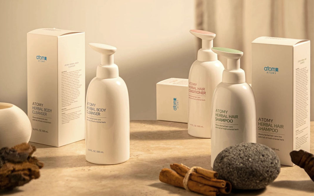 Shampoo aus traditionellen koreanischen Kräutern - Haarpflege von ATOMY