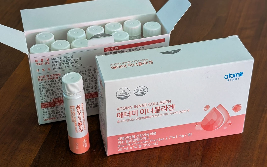Hautpflege von Innen - Inner Collagen - Kosmetik von ATOMY