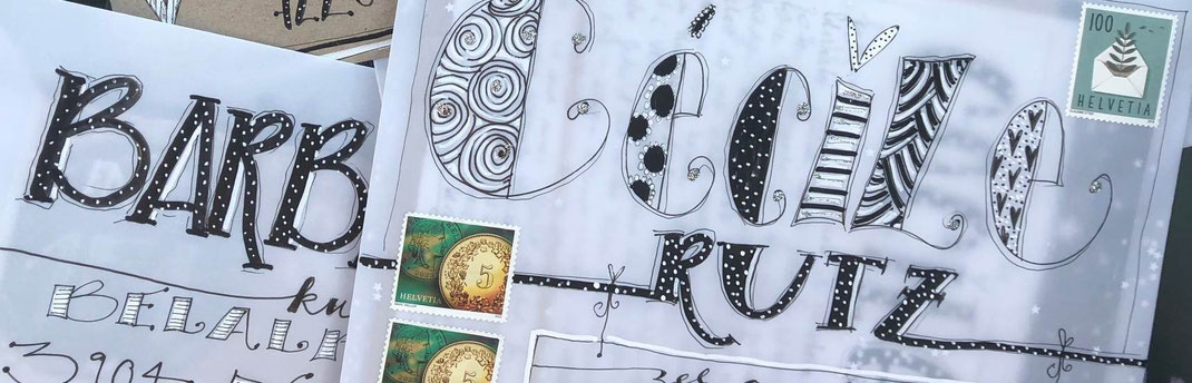 Couvert mit handlettering