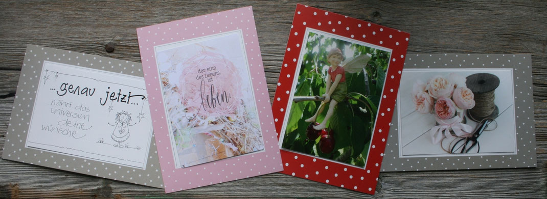 gerahmte Postkartengrüsse