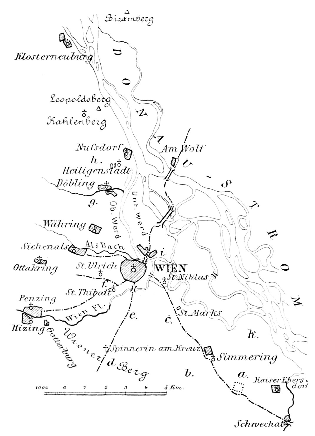 Wiens Umgebung zur Zeit der Belagerung 1529.