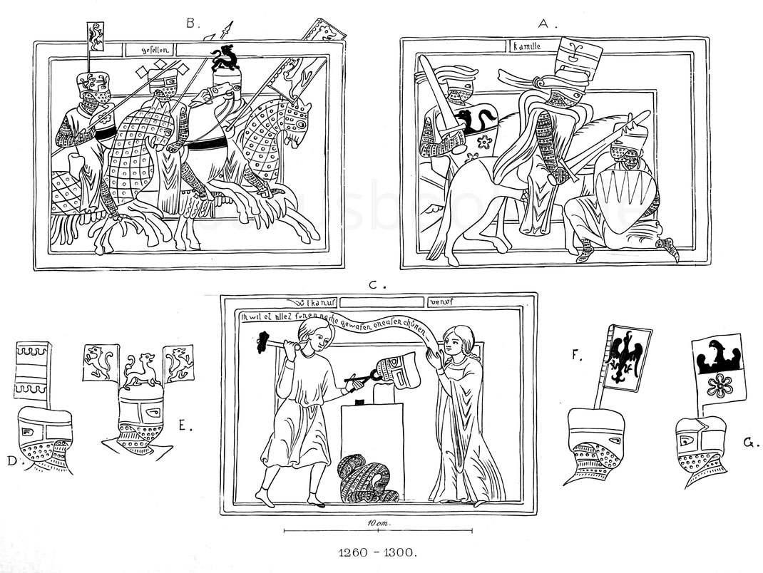 Kriegertracht des 14. Jhd.