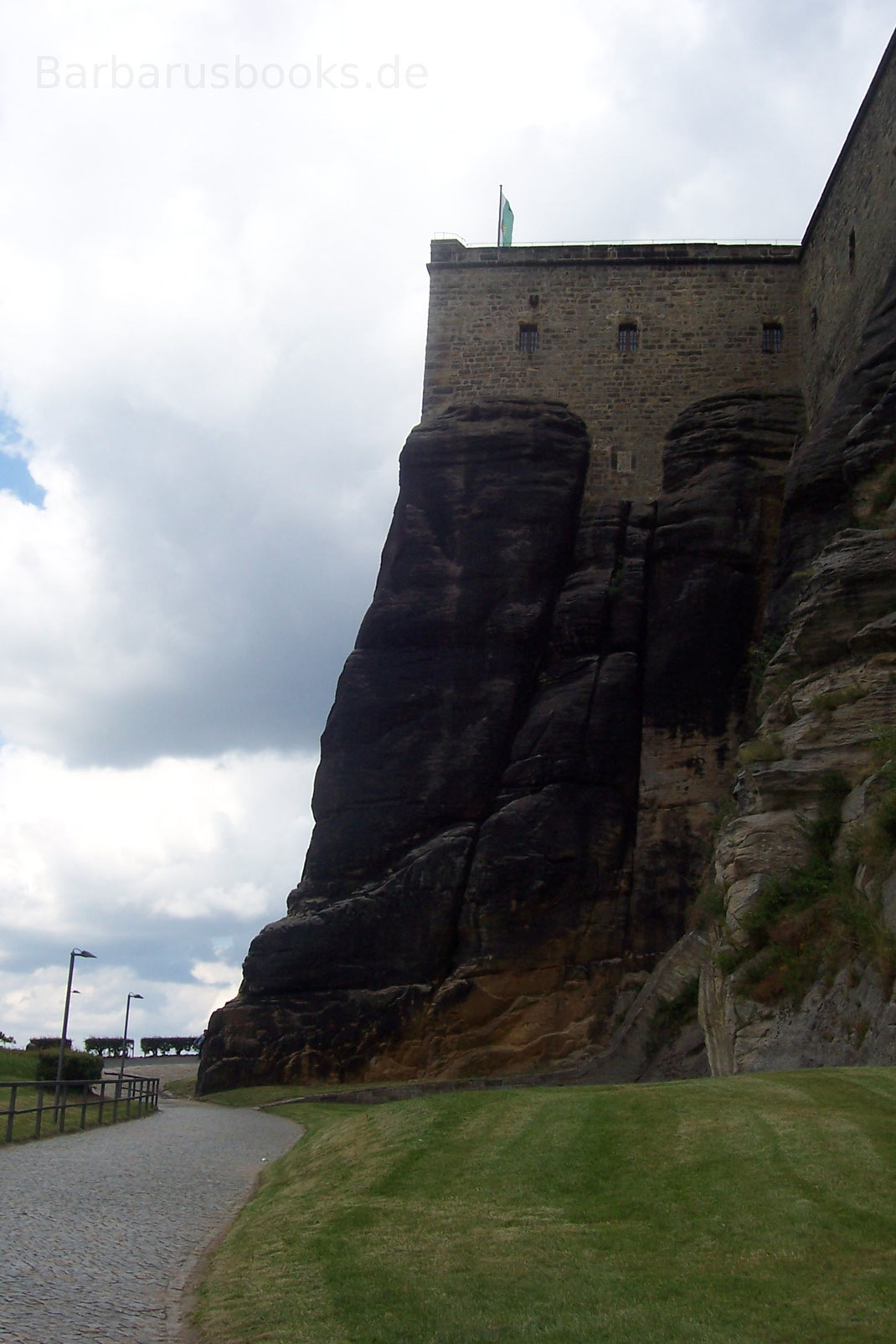 Festungsmauer Königstein Aufstieg zum Eingang