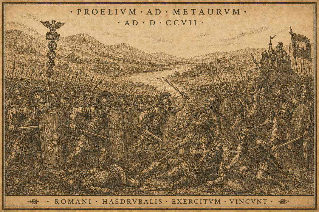 Symbolbild: Die Schlacht am Metaurus.