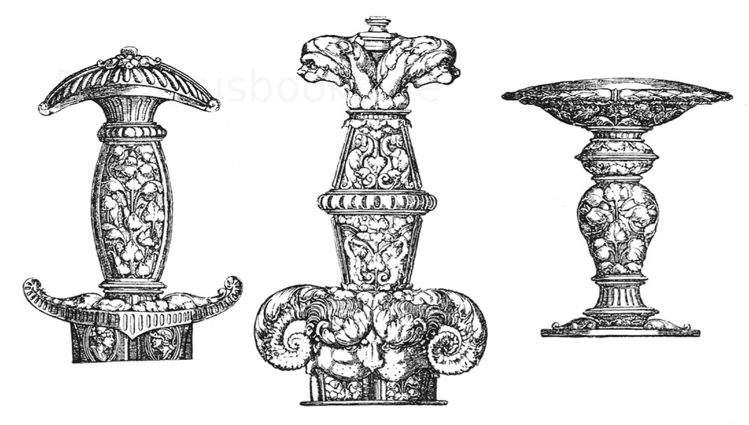 Von Heinrich Aldegrever, nach „Formenschatz“ 1880, Bl. 113 u. 114.