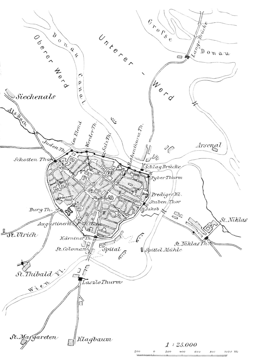Wiens Umgebung zur Zeit der Belagerung 1529.