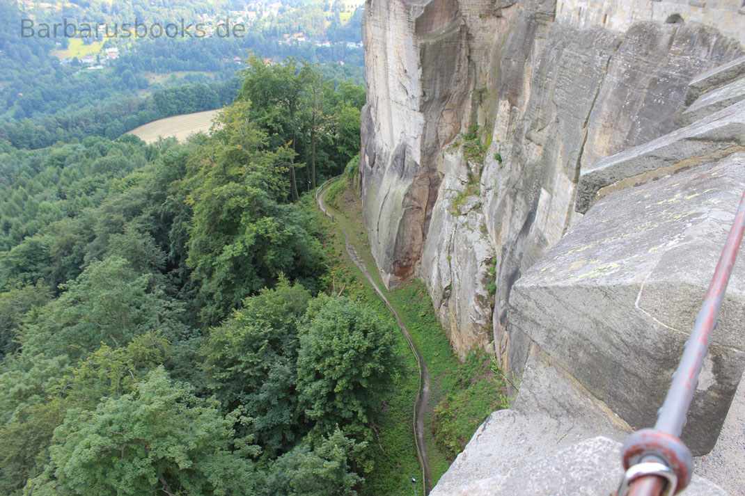 Blick vom 1800 Meter langem Wallgang