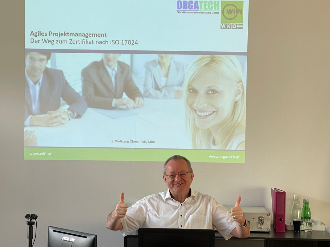 Agiles Projektmanagement im Wifi Dornbirn, Wolfgang Oberchristl 2023