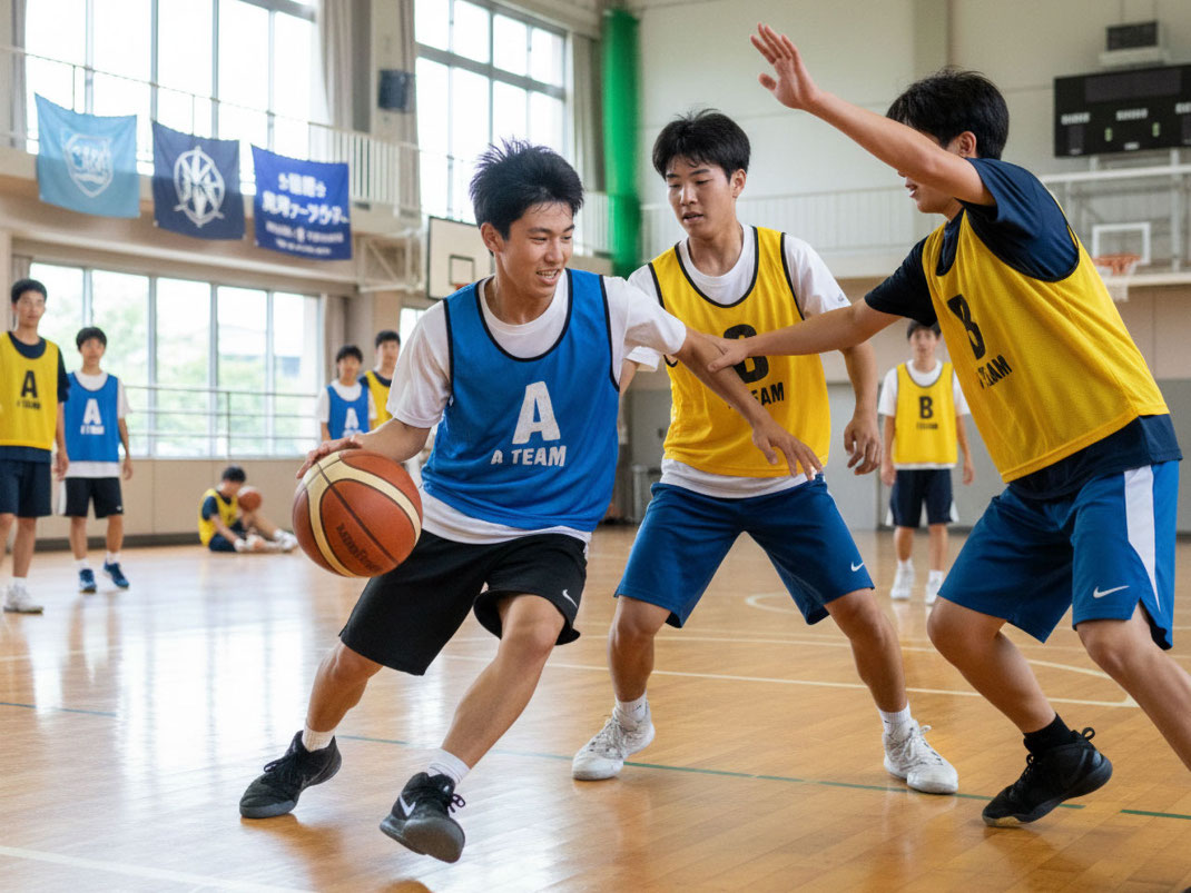 新潟でのバスケ合宿イメージ