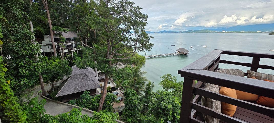 Gaya Island Resort YTL Hotels Malaysia with the view of Kinabalu mountain