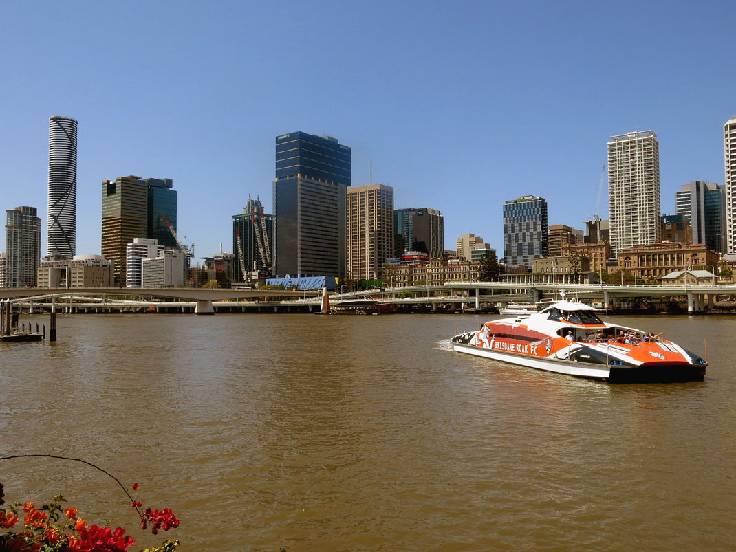 Brisbane liegt wunderschön am Brisbane River