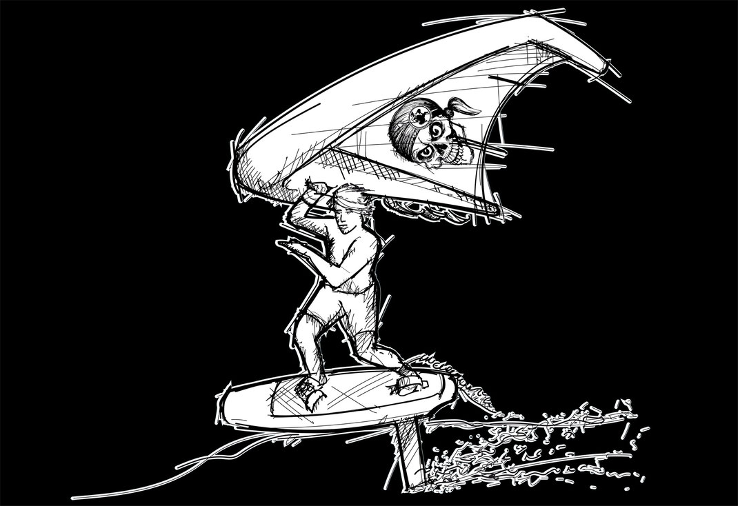 Rügen Piraten Wingfoilen Logo