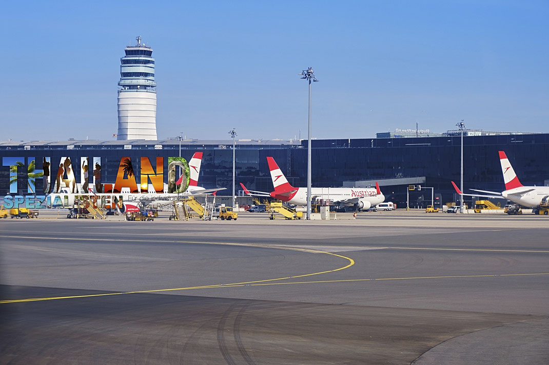 Flughafen in Österreich - austrian airlines nach Thailand