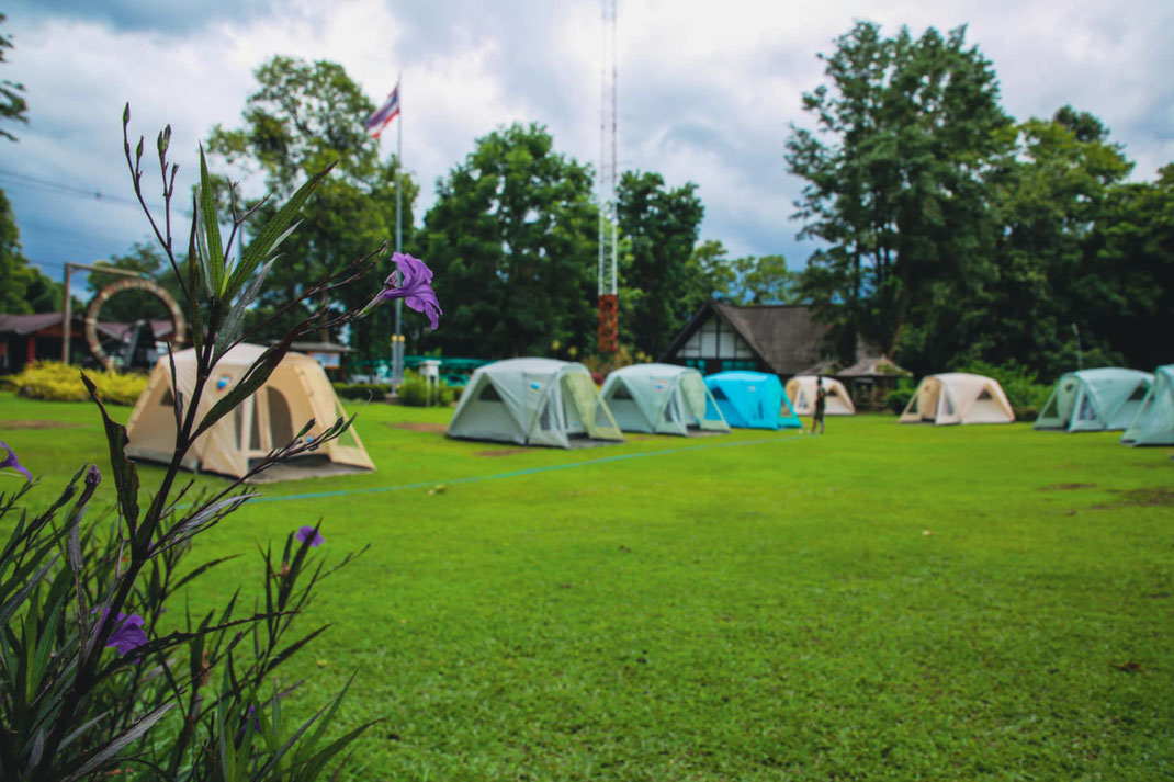 Campen im Zelt in Thailand