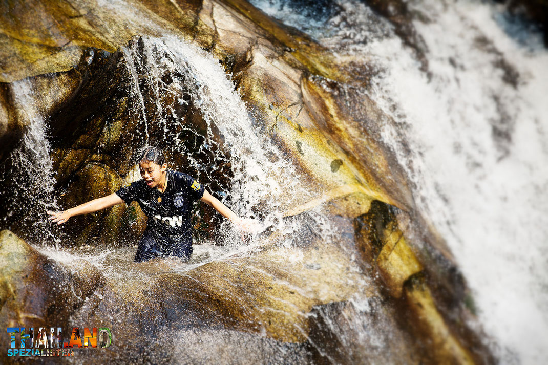 Tad Luang Waterfall in Pua, Nan